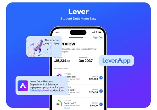 Lever - student loan negotiation app, USA