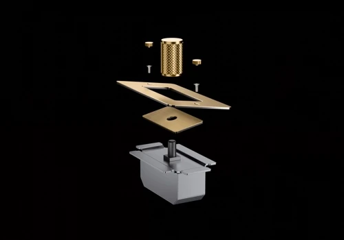 Luxury Metallic Wall Switch 3D Animation