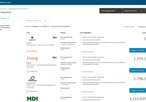 Thinksurance - Insurance comparison platform