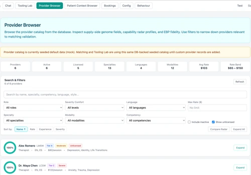 HIPAA-Compliant Mental Health Navigation Agent