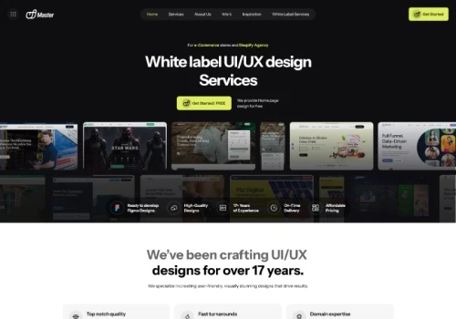 Modern UI/UX Design and Development for Ui Master