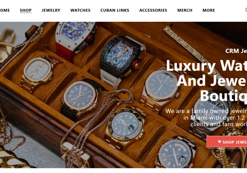 Developed Online Store for Luxury Watches