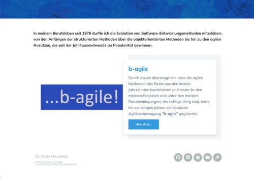 A Personal Website for a Thought Leader in IT