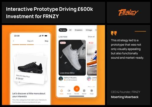 Prototype secures £600K investment for FRNZY