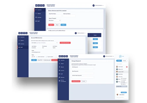 Custom Web Application for Distinctive Speech Clinic
