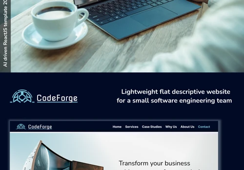 Landing page template