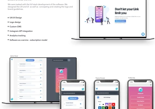 MightyLink - Full UX/UI design + Full Stack Build