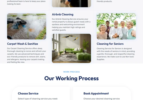 Website Design & Development for Cleaning Services