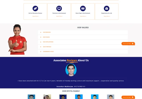 Training institute management system