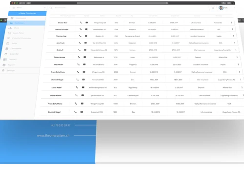 Schweizerische Versicherungen Holding AG - CRM System