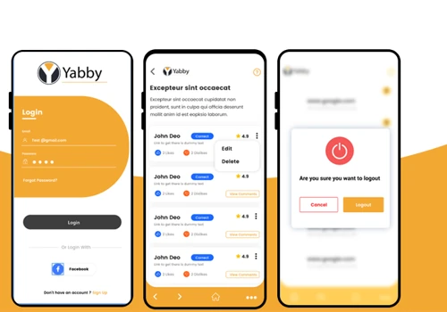 Yabby - Crowd sourced intelligence application ( Native iOS & Android )