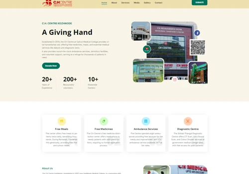 Website with CMS for a Charity Organization