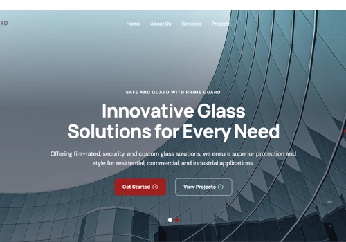 Website for a security services company