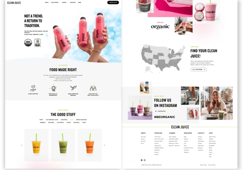 Clean Juice - Website Design