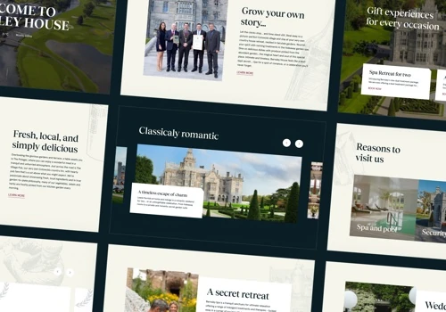 Barnsley House - landing page for luxury hotel
