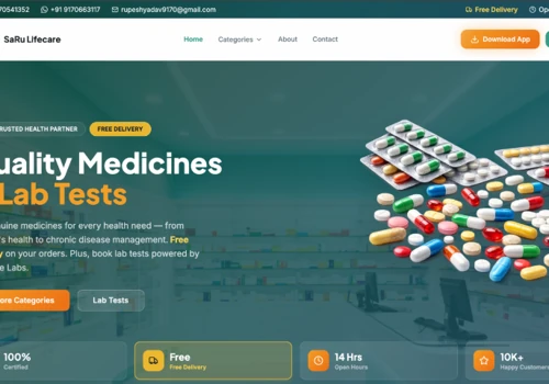 Saru Lifecare — Online Pharmacy, Lab Test Booking