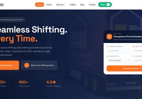 GoShift - Logistics Platform for Packers & Movers