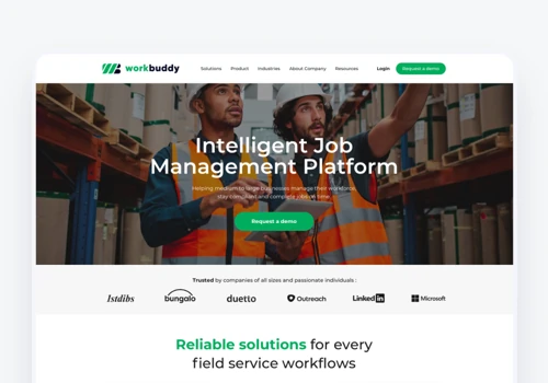 Website Design for WorkBuddy