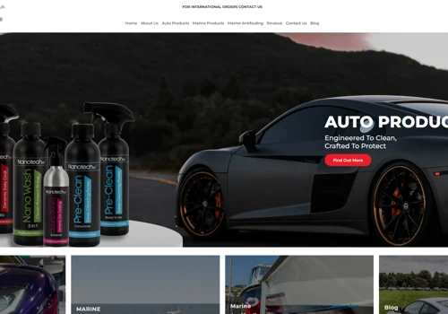 Shopify development for nanotechsst.co.uk