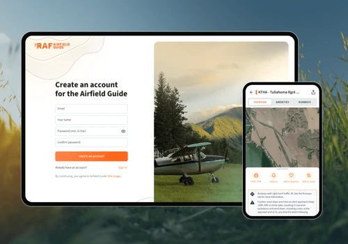 Airfield — a website guide for hidden airports