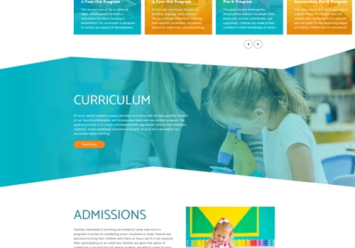 Website Design for Preschool Network