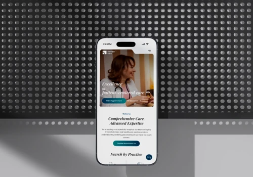 Professional website for Elevate Healthcare