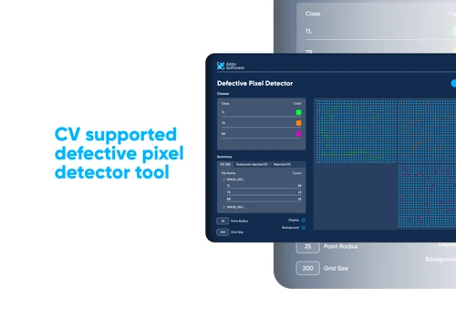 CV supported defective pixel detector tool