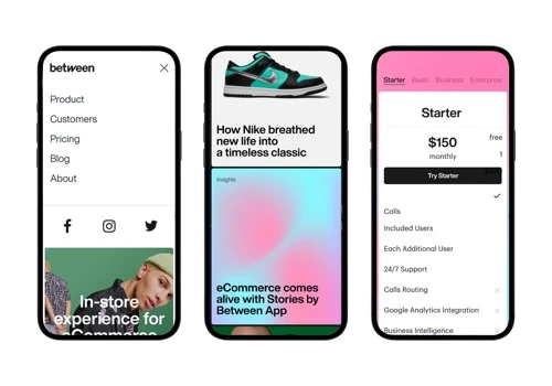 Between | Brand identity and website