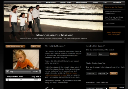 Hold My Memories Website