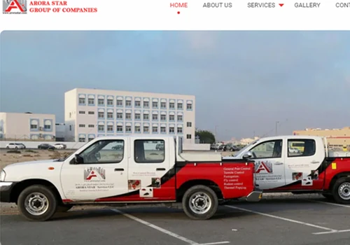 Pest Control Services  Showcase Website for Arora Star Services Dubai