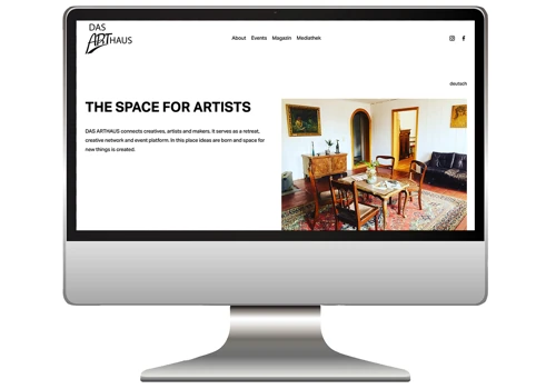 We helped building a website for an artist residence