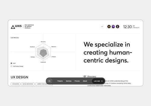 Brand Website with Advanced Animations for UXIS