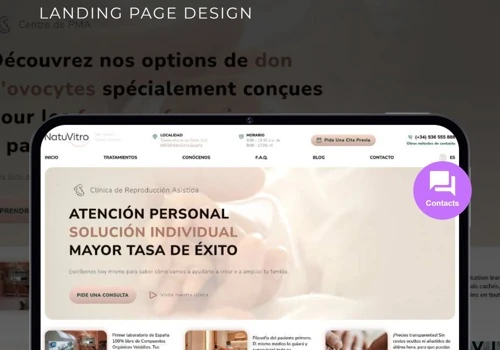 ADS Campaign Landing Page Design for NatuVitro