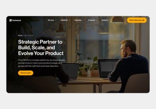 Developing a corporate portal for Techstack