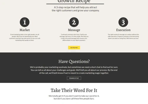 Website for Branding & Marketing Company