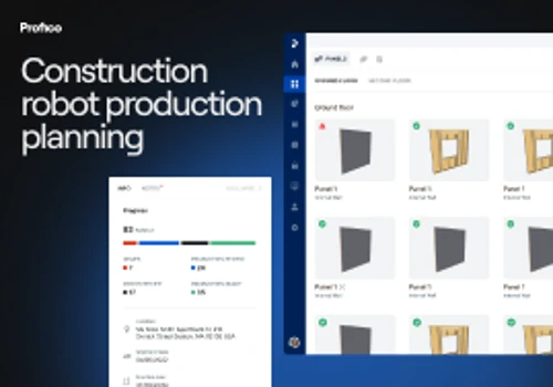 Construction robot production planning software