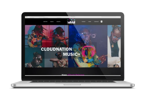 Cloundnation Record Label Website Design