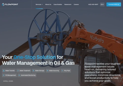 Redesigned Website for a Water Management Leader