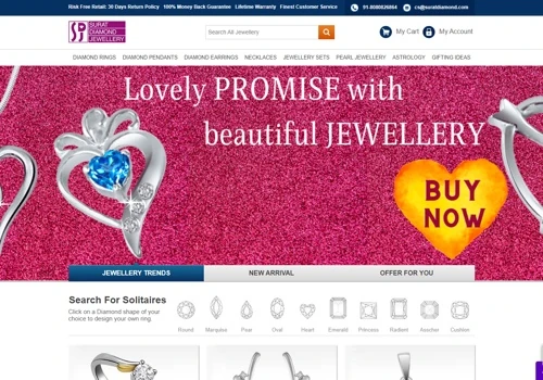 High Level Jewellery  Ecommerce Website