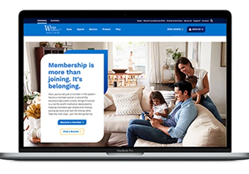 A site that provides a fresh, intuitive, helpful banking experience for everyone