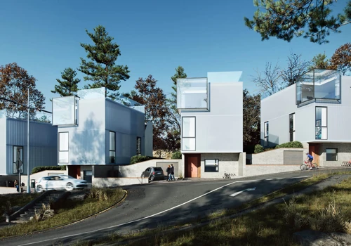 Photorealistic Architectural Render for a Small Residential Complex Project