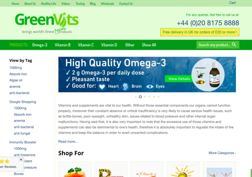 GreenVits.eu E-commerce Platform