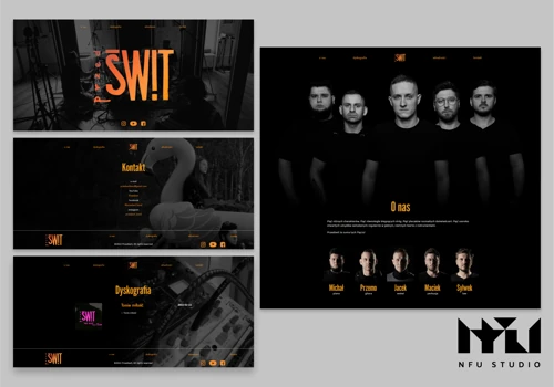 Website with CMS for Przedświt band