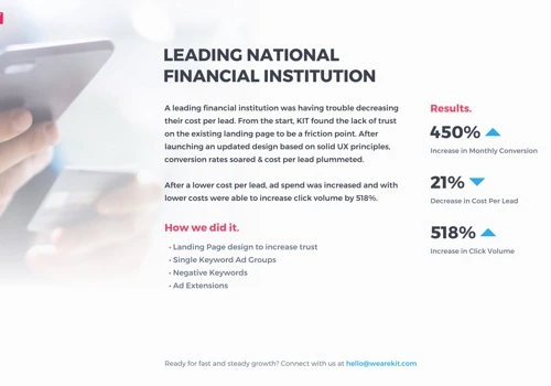 UX/UI Design for a Leading Financial Institute