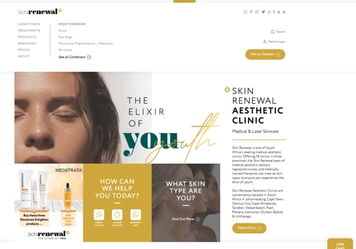 Skin Renewal Website Design & Development