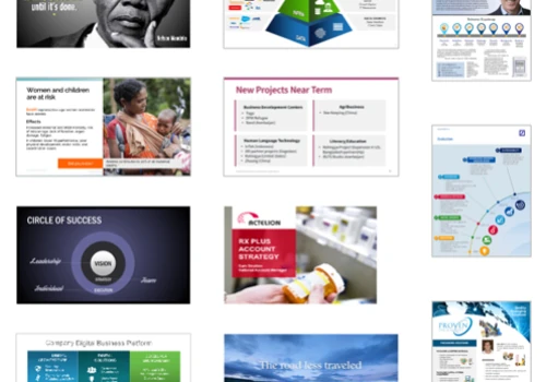 Dozens of executive presentations for senior execs