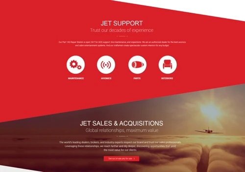 Clay Lacy Aviation Web Design
