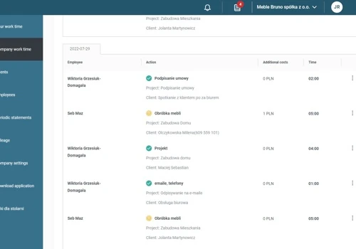 Time management application