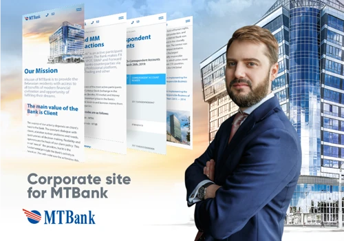 Corporate site for MTBank