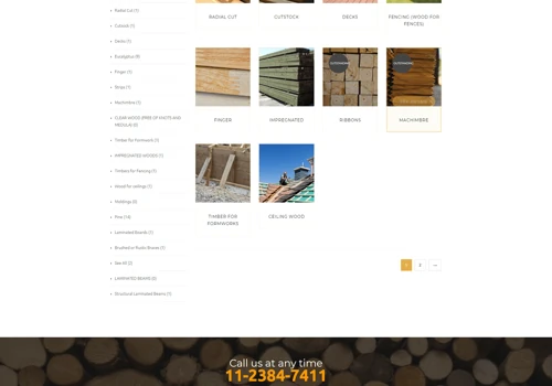 Woods & Construction Ecommerce Store Development